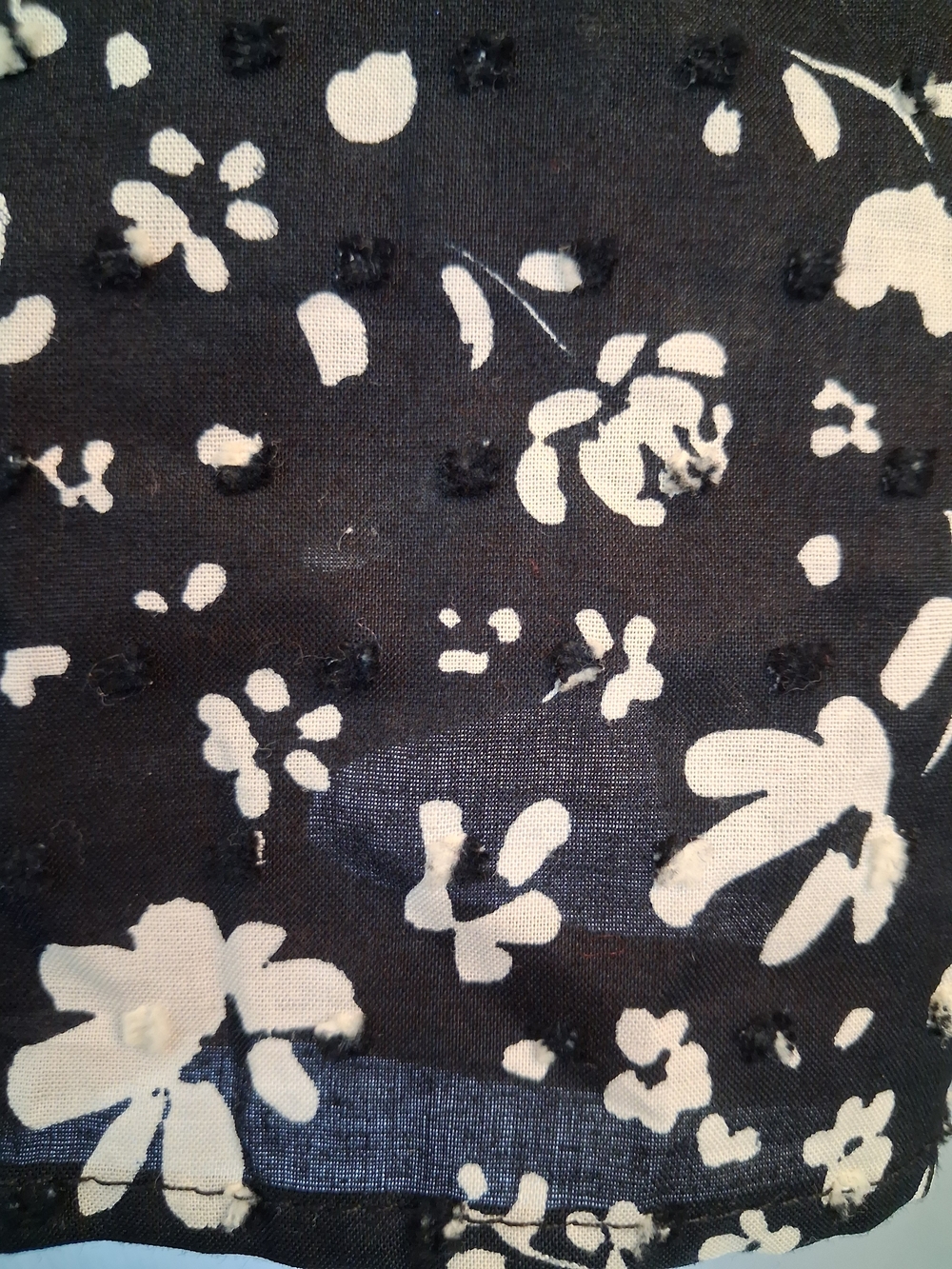 Who What Wear Black & White Floral Tiered Mini Dress - Picture 7 of 10